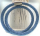 Lachsleder-Armband in meerblau mit mattiertem Magnetverschluss