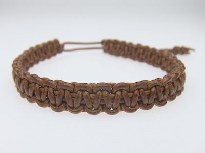 Armband aus Känguruleder - cognac