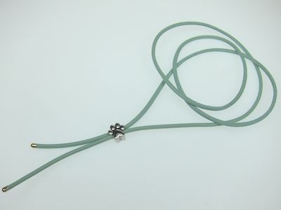 Halskette aus Nappaleder in 2,5mm mit Großlochperle