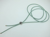 Halskette aus Nappaleder in 2,5mm mit Großlochperle