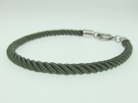 Armband aus 4mm Seidenkordel - tannengrün