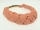 Geflochtenes Nappaleder-Armband in Apricot mit Hebeldruckverschluss