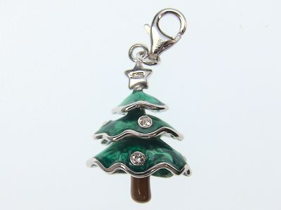 Charm-Anhänger 925 Silber - Weihnachtsbaum