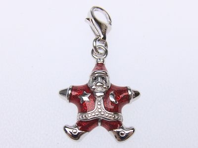 Charm-Anhänger 925 Silber - Weihnachtsmann