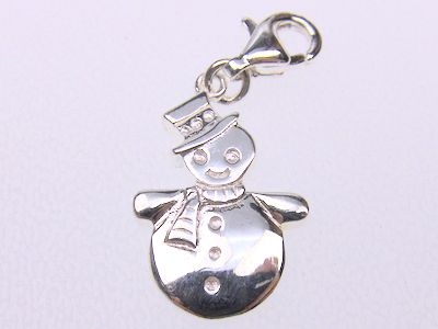 Charm-Anhänger 925 Silber - Schneemann