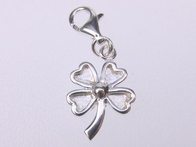 Charm-Anhänger 925 Silber - Kleeblatt