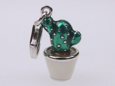 Charm-Anhänger 925 Silber - Kaktus
