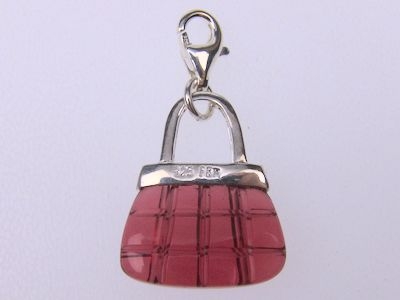 Charm-Anhänger 925 Silber - Handtasche