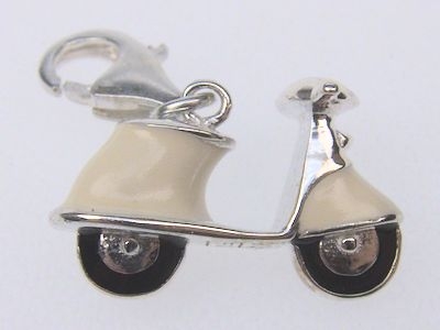 Charm-Anhänger 925 Silber - Motorroller