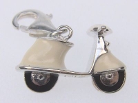Charm-Anhänger 925 Silber - Motorroller