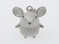 Charm-Anhänger 925 Silber - Maus
