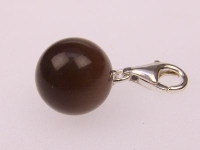 Charm-Anhänger 925 Silber - Synthetische Perle...