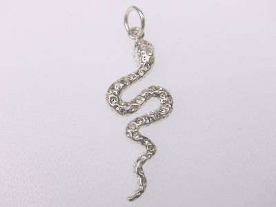 Charm-Anhänger 925 Silber - Schlange
