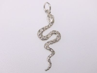 Charm-Anhänger 925 Silber - Schlange