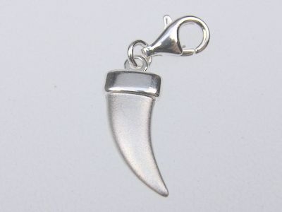 Charm-Anhänger 925 Silber - Zahn Silber