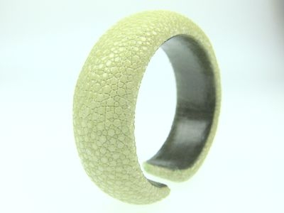 Rochenleder Armspange, Breite 20mm - mint