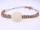 Armband aus Känguruleder mit Rochenkugel (16mm) - elfenbein