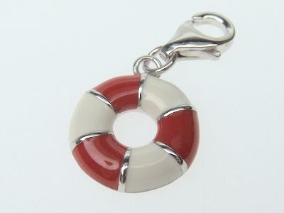 Charm-Anhänger 925 Silber - Schwimmring