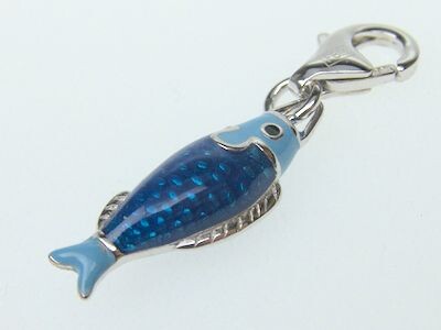 Charm-Anhänger 925 Silber - Fisch