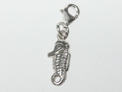 Charm-Anhänger 925 Silber - Seepferdchen